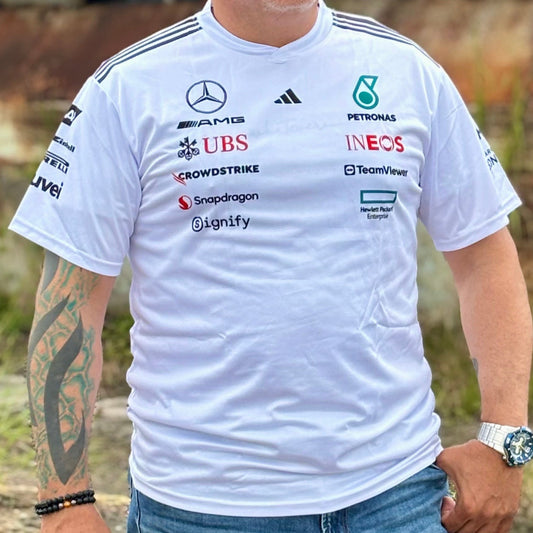 Mercedes F1 2025 Driver T-Shirt White