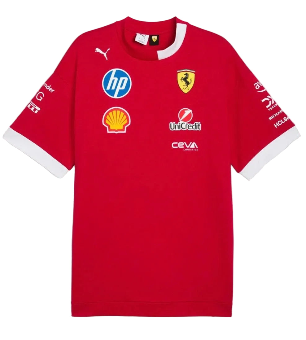 Scuderia Ferrari 2025 Drivers T-Shirt Red