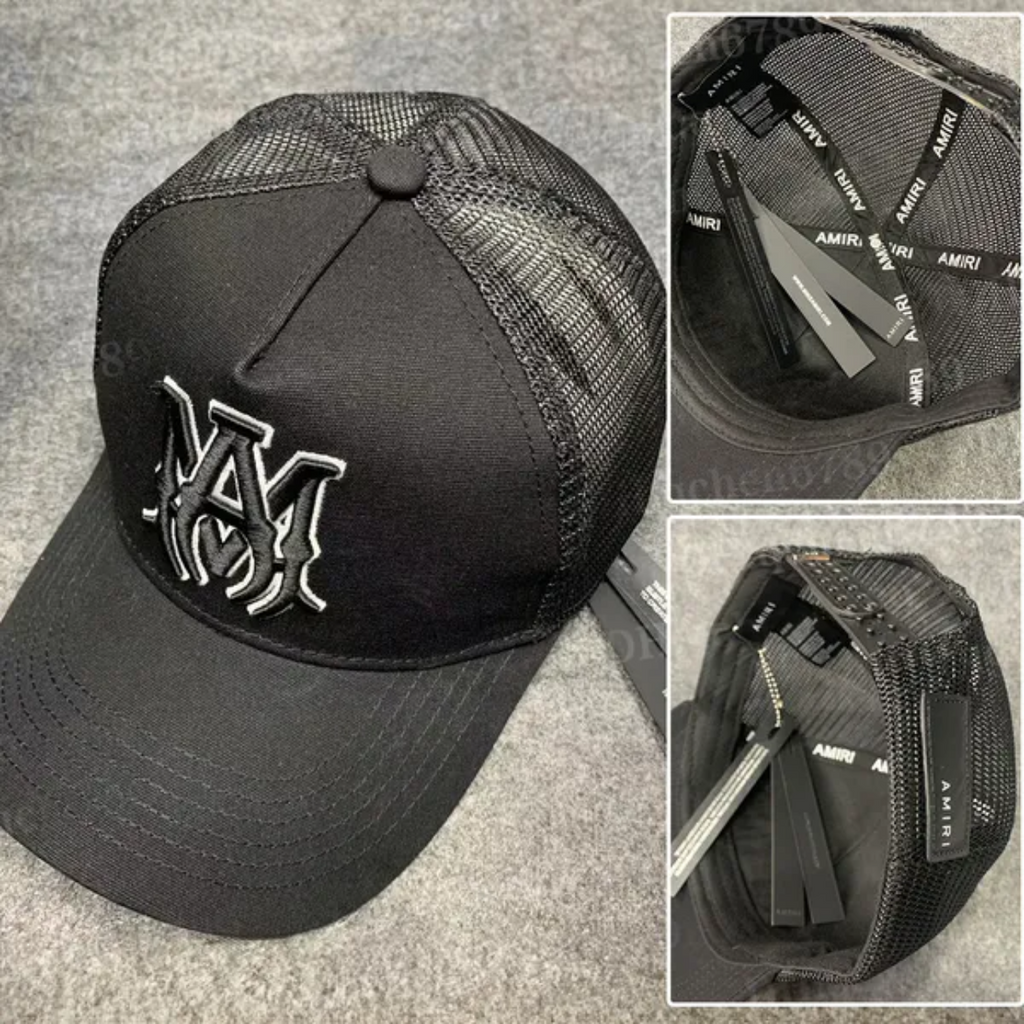 Urban Amiri Cap Black/White Logo