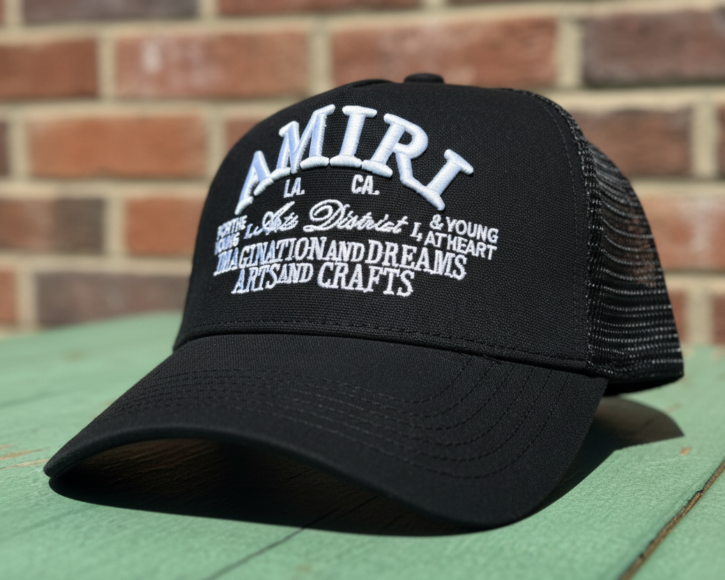 Urban Amiri Cap White Logo