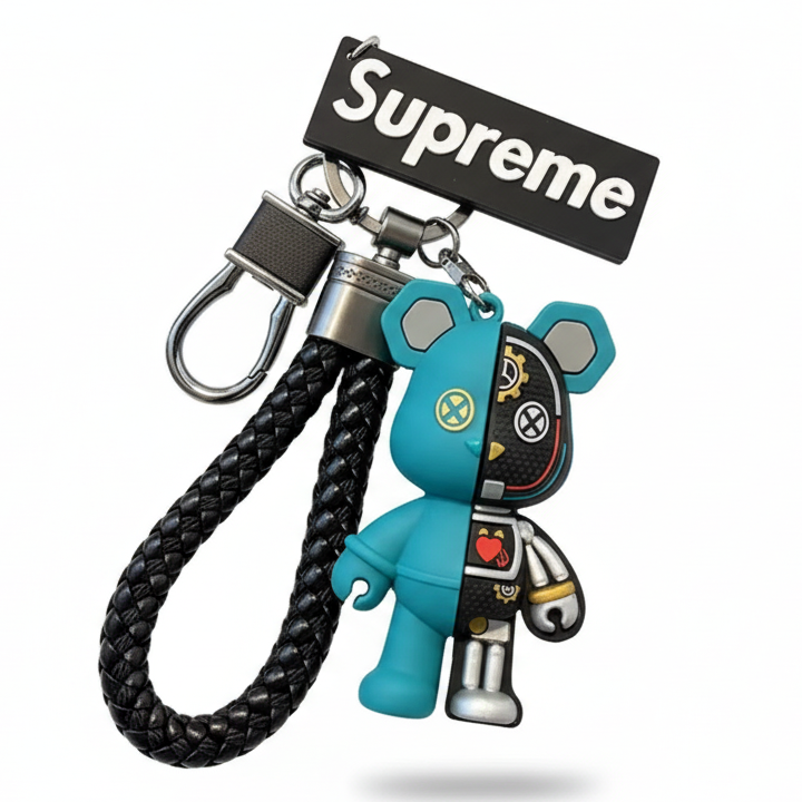 Urban Mechanical Bear Keychain