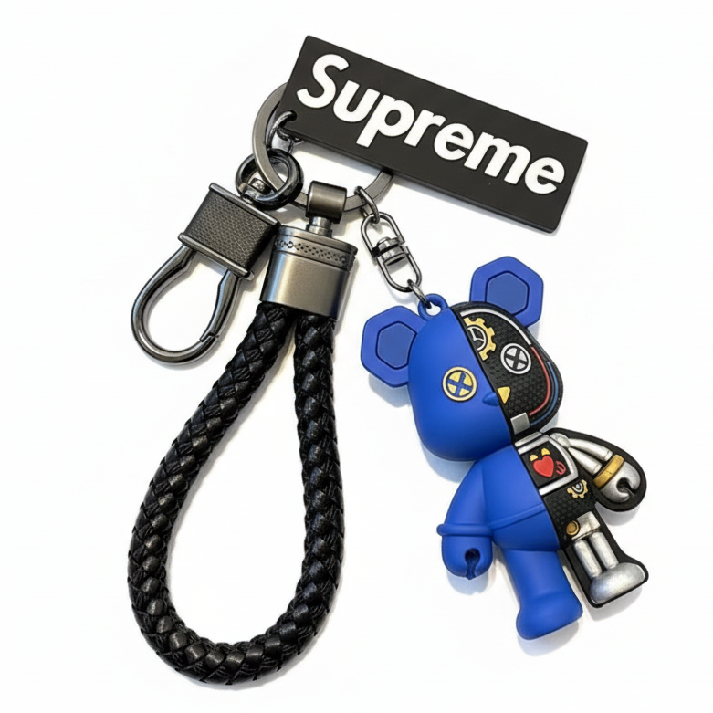 Urban Mechanical Bear Keychain