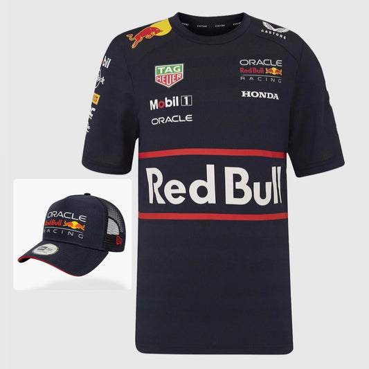 Red Bull Racing Set 2025 Driver T-Shirt + 2025 Driver Cap