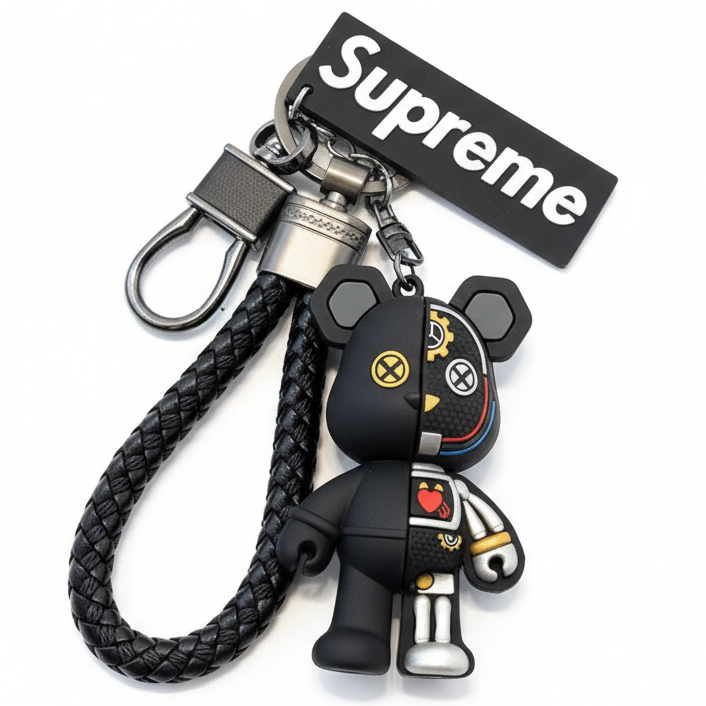 Urban Mechanical Bear Keychain